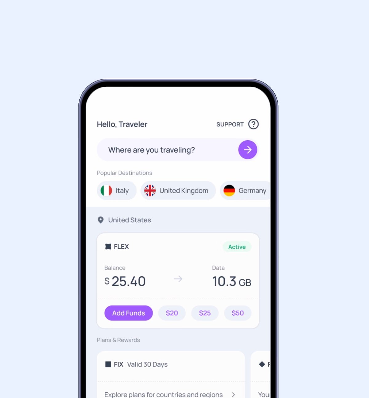 Flexibilité Tida eSIM